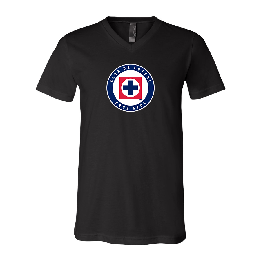 Men’s Cruz Azul Football Club - BELLA + CANVAS - Jersey V-Neck Tee - 3005