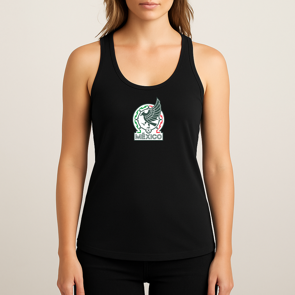 Women's Mexico Soccer Racerback Tank Top