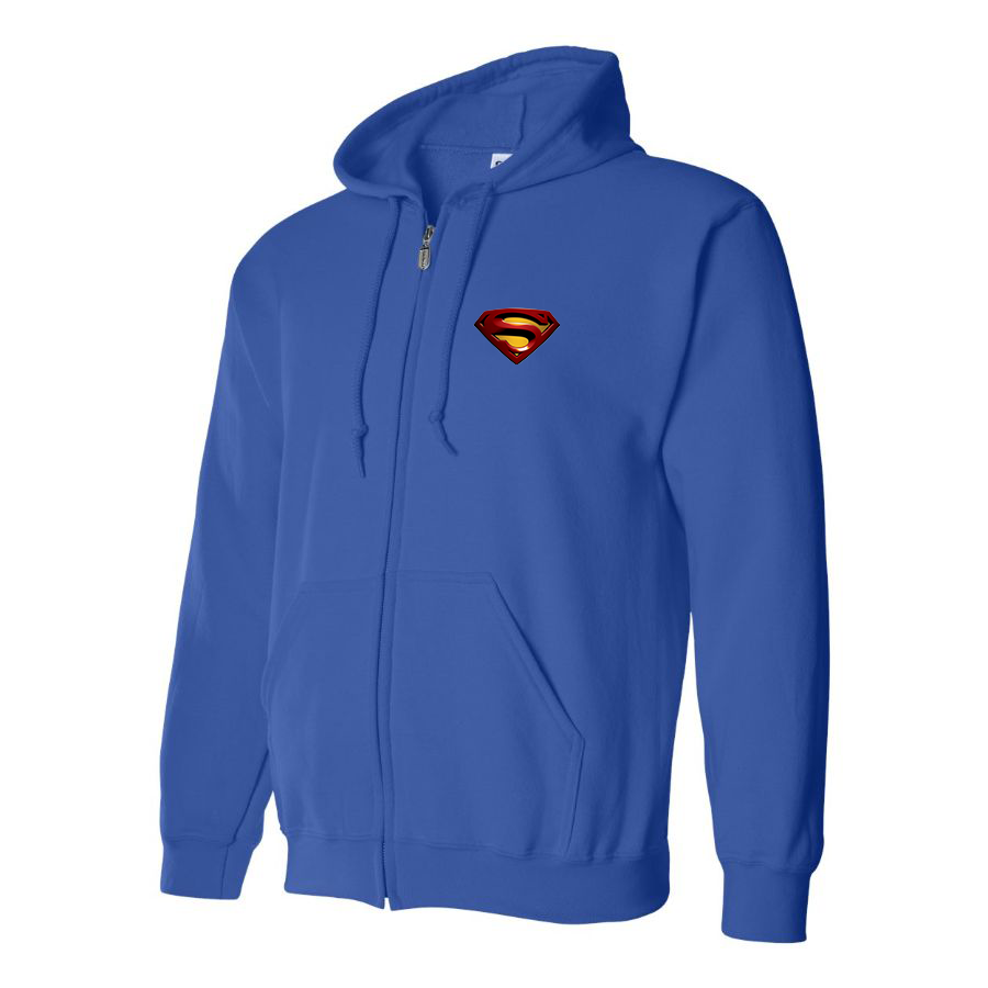 Men's Superman Superhero Zipper Hoodie