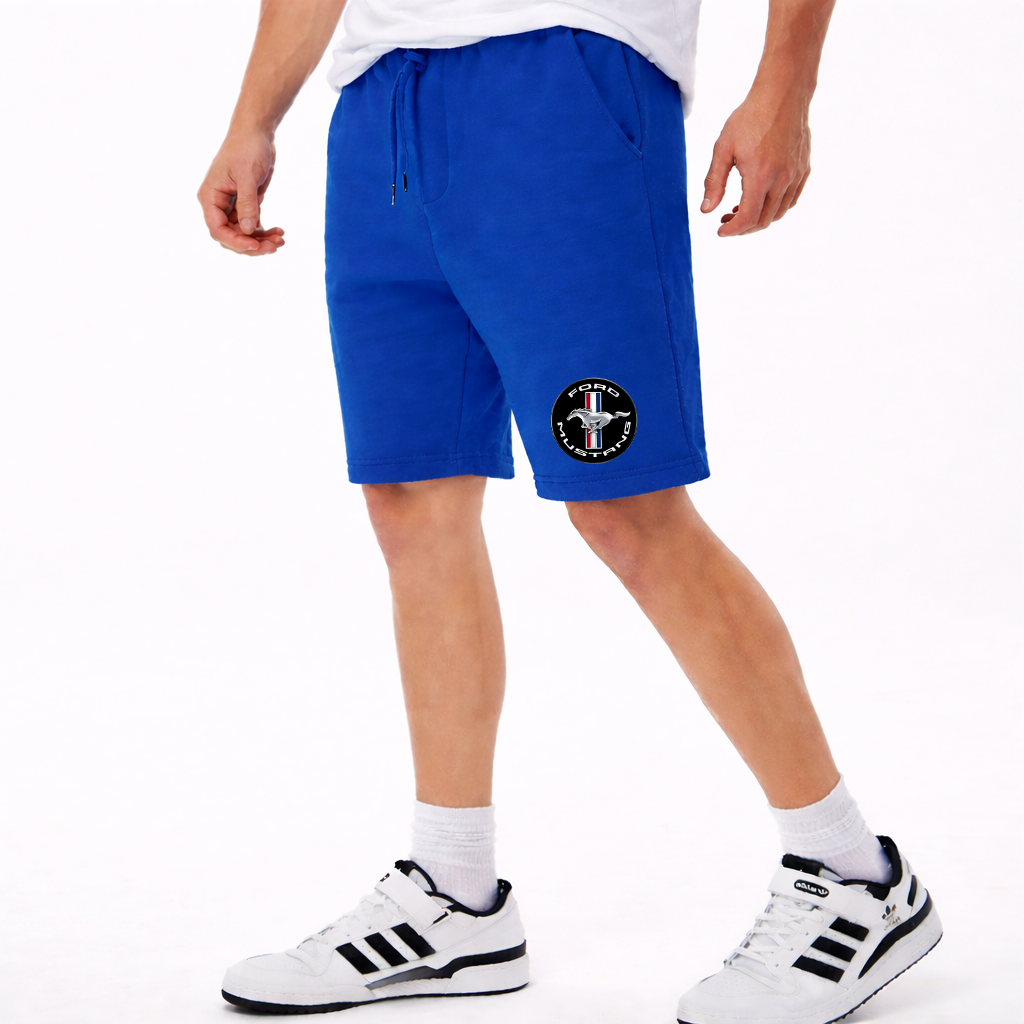 Men's Ford Mustang Motorsport Supercars Athletic Fleece Shorts