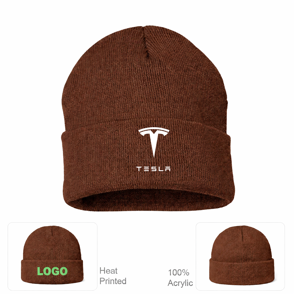 Tesla Motorsports Car Beanie Hat