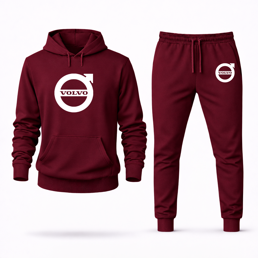 Men's Volvo Car Hoodie Joggers Set