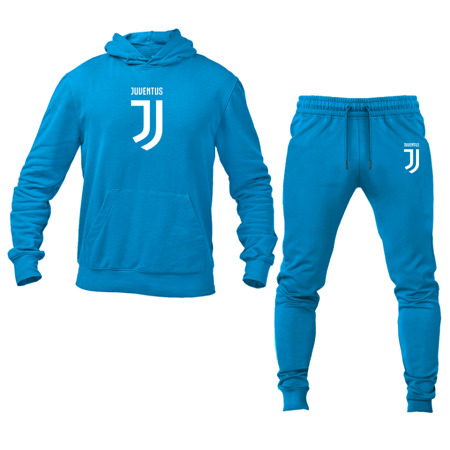 Men's Juventus Soccer Logo Hoodie Joggers Set