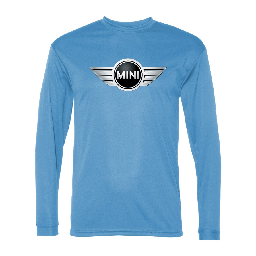 Men's Mini Cooper Car NEW -  Polyester Long Sleeve T-Shirt