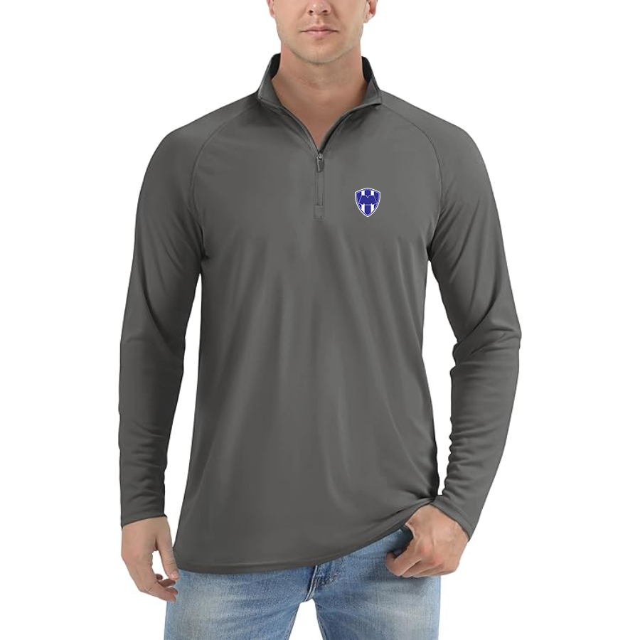 Men’s Monterrey FC - Lightweight Quarter-Zip Athletic Shirt – Long Sleeve Performance Wear