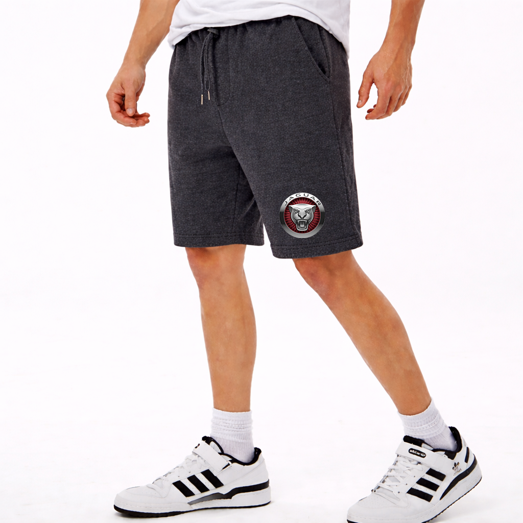 Men's Jaguar Motorsport Car Athletic Fleece Shorts
