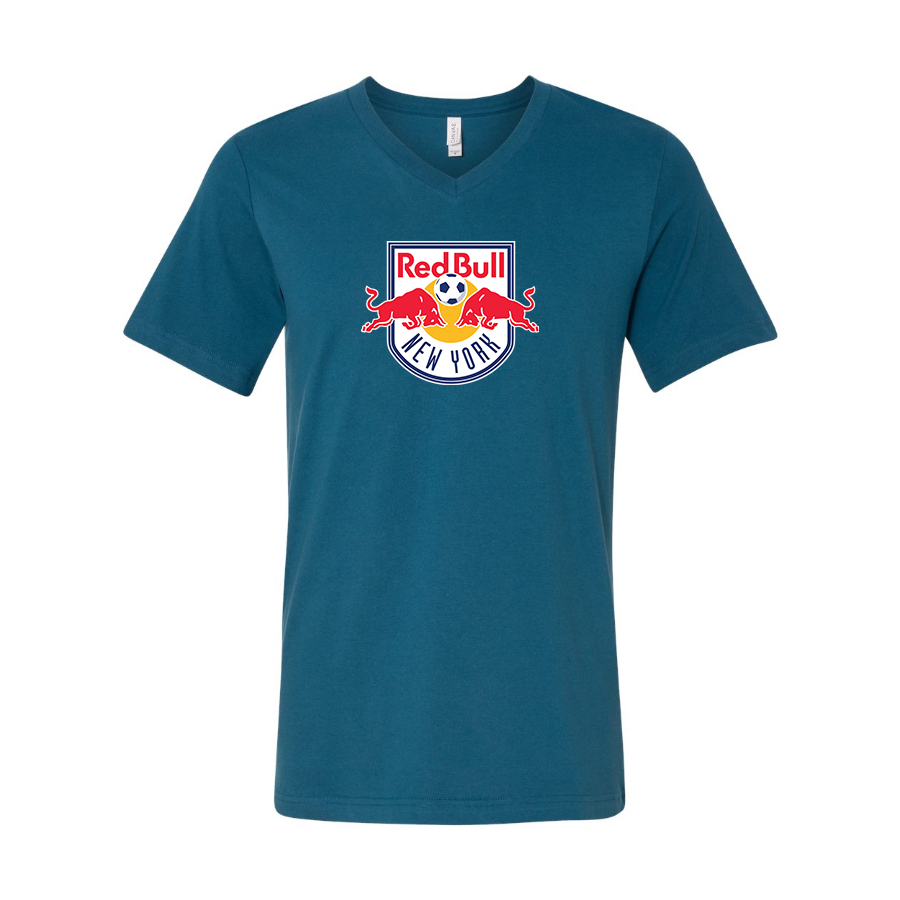 Men’s New York Red Bulls FC - BELLA + CANVAS - Jersey V-Neck Tee - 3005