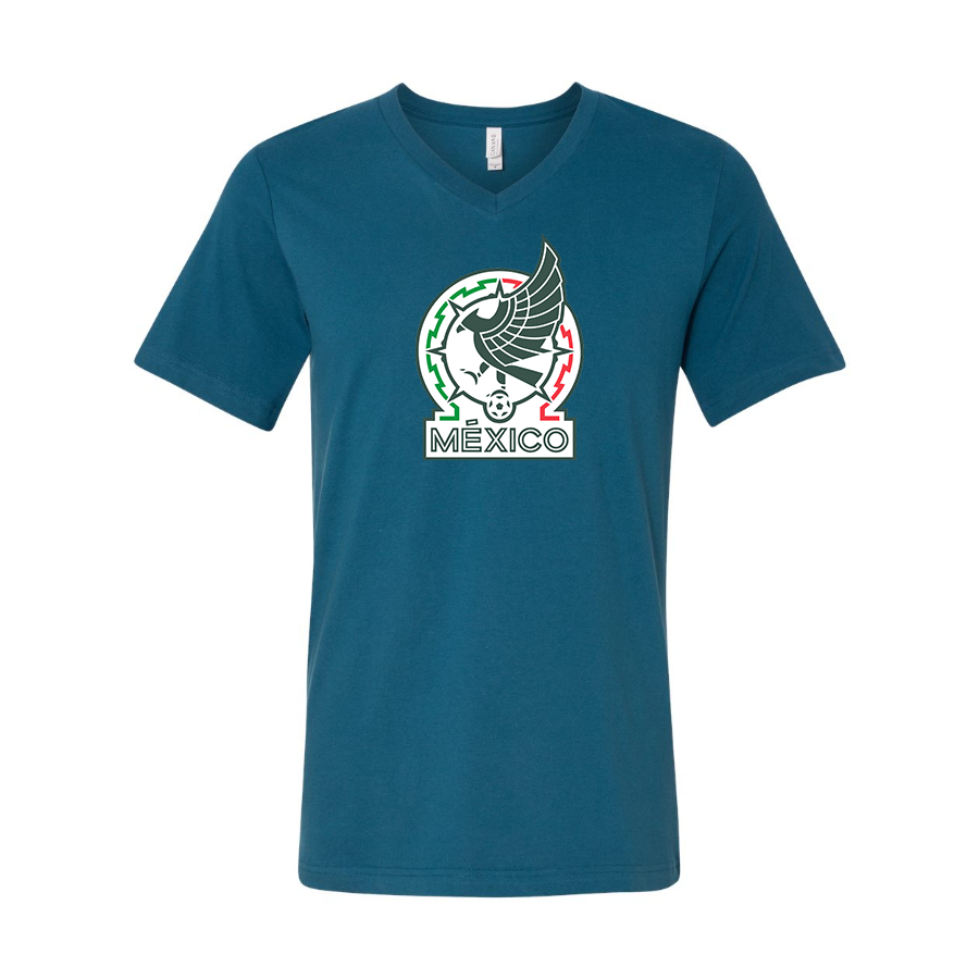 Men’s  Mexico Soccer  - BELLA + CANVAS - Jersey V-Neck Tee - 3005