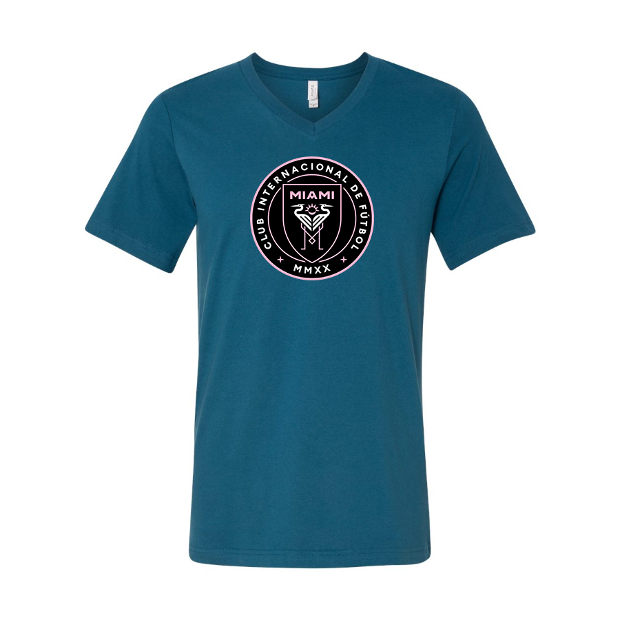 Men’s Inter Miami FC - BELLA + CANVAS - Jersey V-Neck Tee - 3005