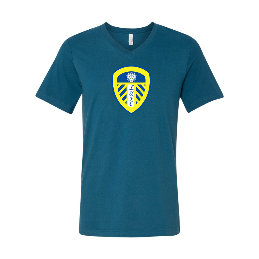 Men’s Leeds United Football Club - BELLA + CANVAS - Jersey V-Neck Tee - 3005