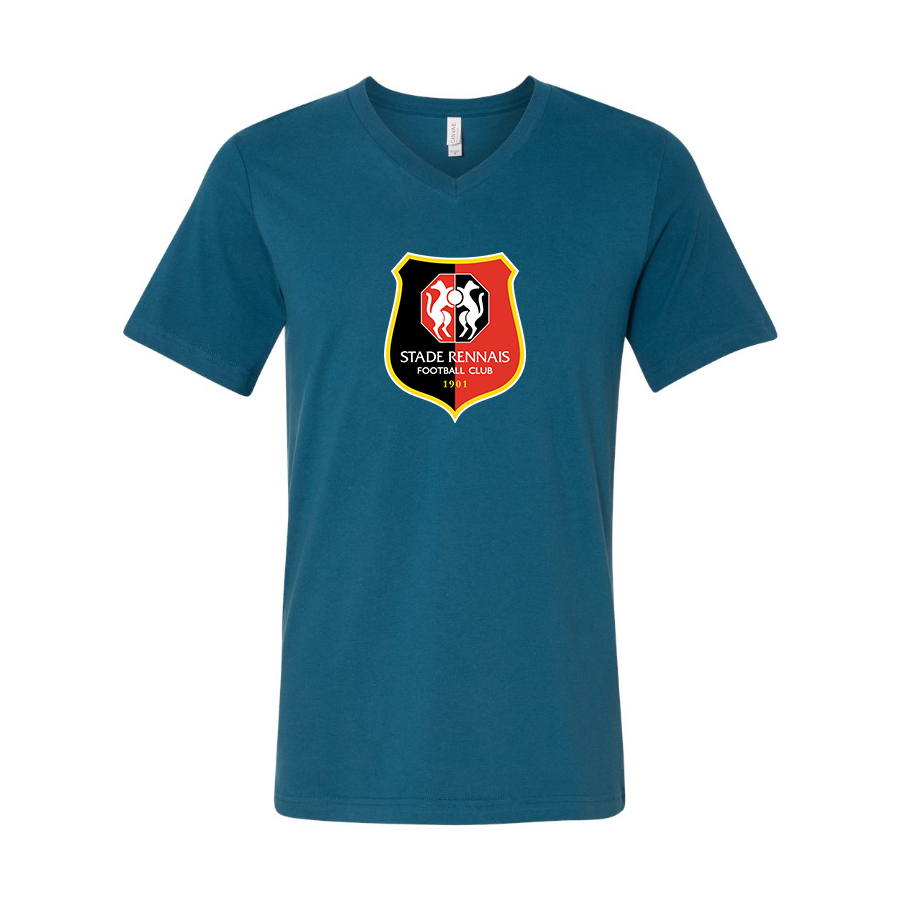 Men’s Stade Rennais FC - BELLA + CANVAS - Jersey V-Neck Tee - 3005