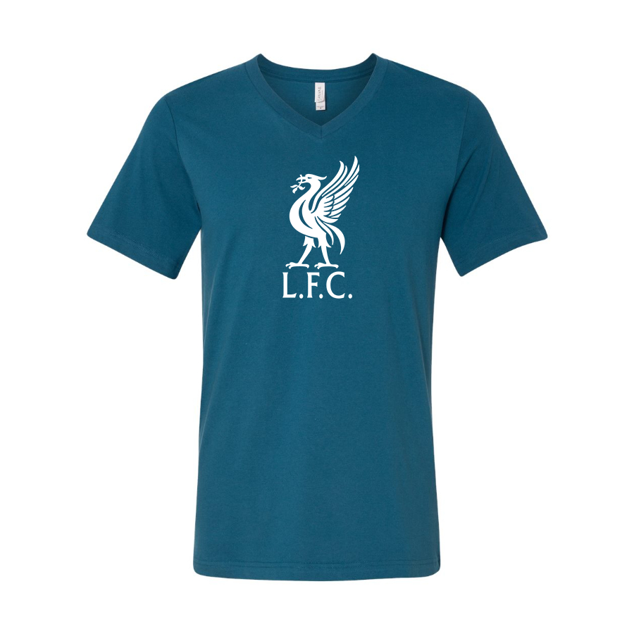 Men’s  Liverpool L.F.C Soccer  - BELLA + CANVAS - Jersey V-Neck Tee - 3005