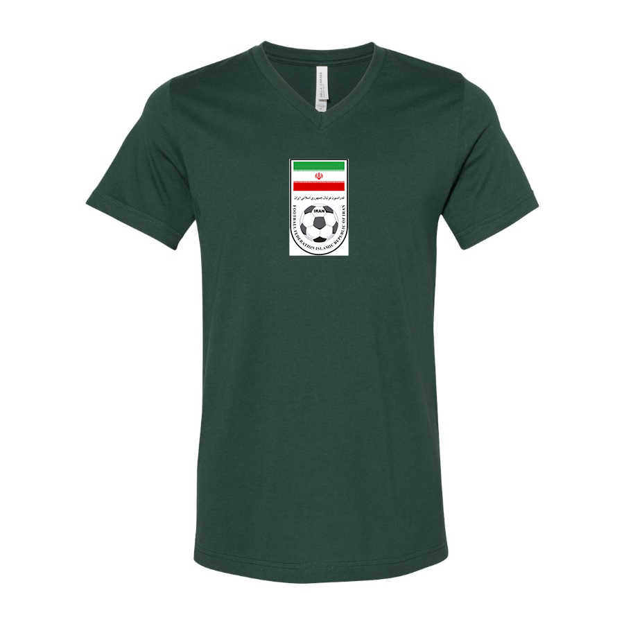 Men’s Iran National Soccer Team - BELLA + CANVAS - Jersey V-Neck Tee - 3005