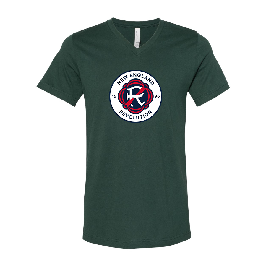 Men’s  New England Revolution FC - BELLA + CANVAS - Jersey V-Neck Tee - 3005