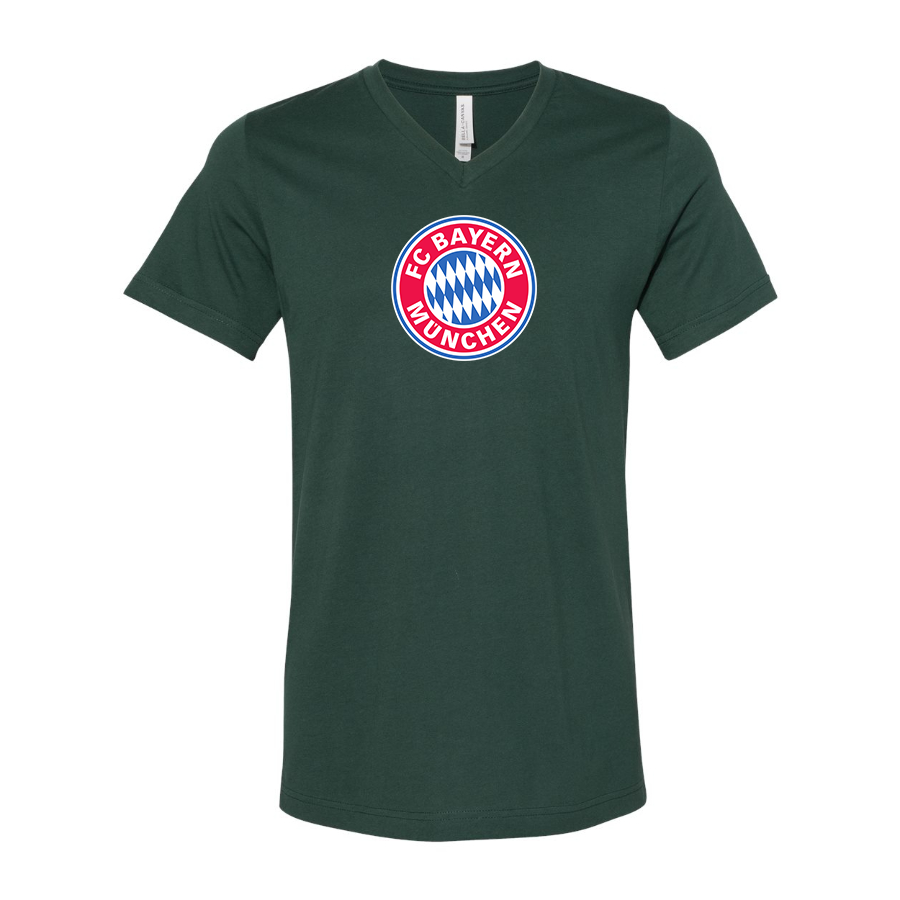 Men’s F.C. Bayern Munich Soccer - BELLA + CANVAS - Jersey V-Neck Tee - 3005