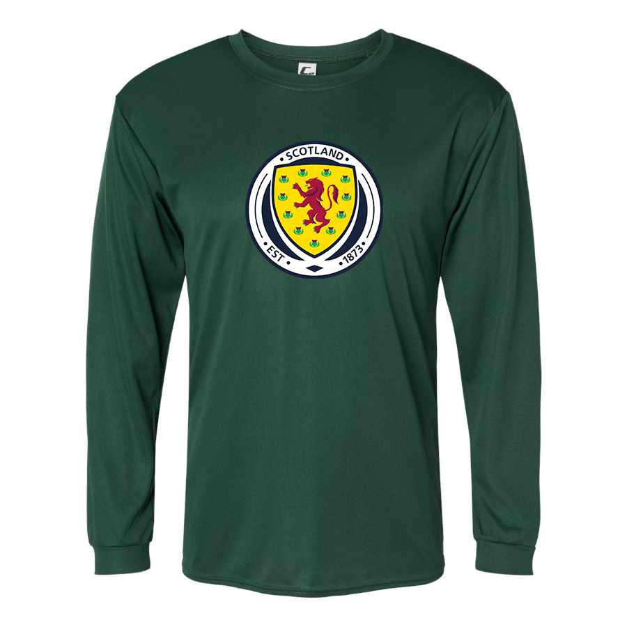 Men’s  Scotland National Soccer Team  - C2 Sport - Performance Long Sleeve T-Shirt - 5104