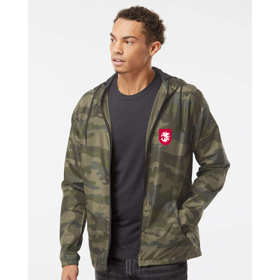 Men’s Georgia National Soccer Team - Independent Trading Co. - Lightweight Windbreaker Full-Zip Jacket - EXP54LWZ