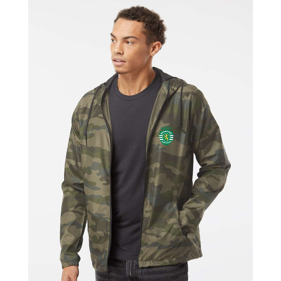 Men’s Sporting CP FC - Independent Trading Co. - Lightweight Windbreaker Full-Zip Jacket - EXP54LWZ