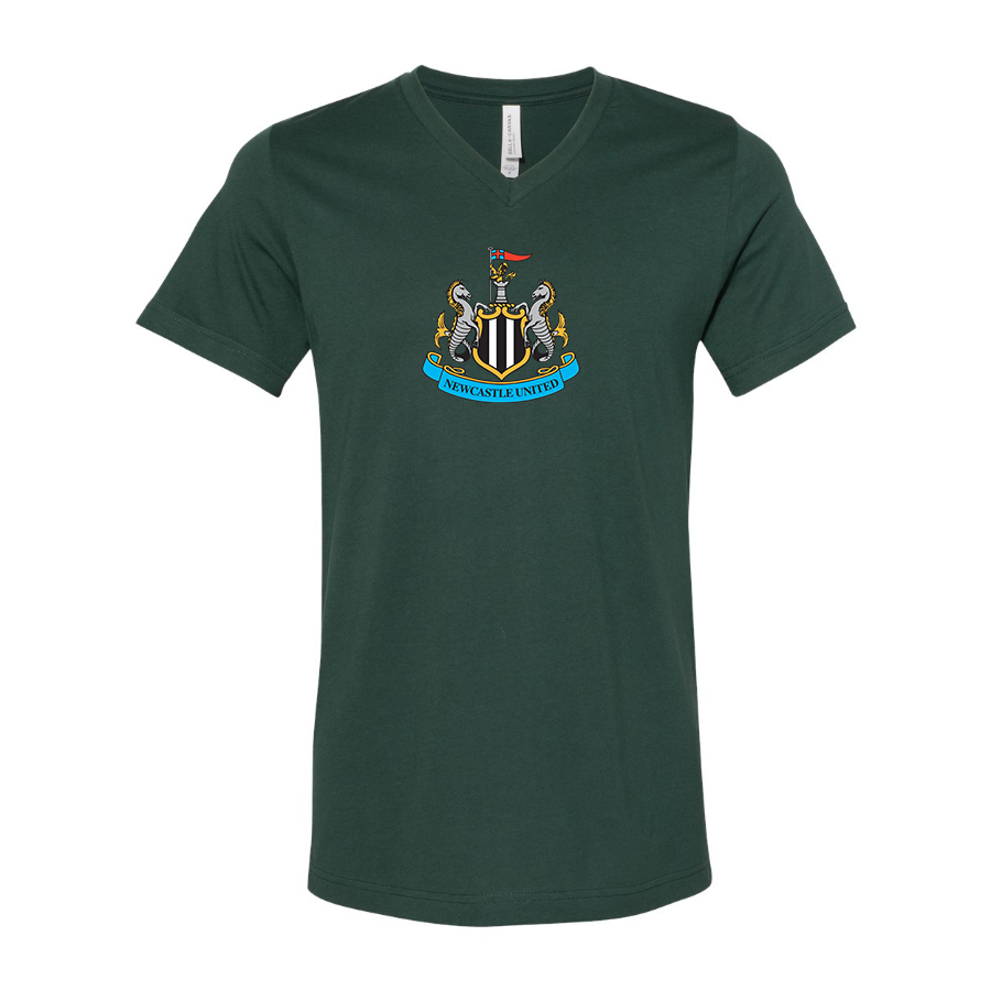 Men’s Newcastle United FC - BELLA + CANVAS - Jersey V-Neck Tee - 3005