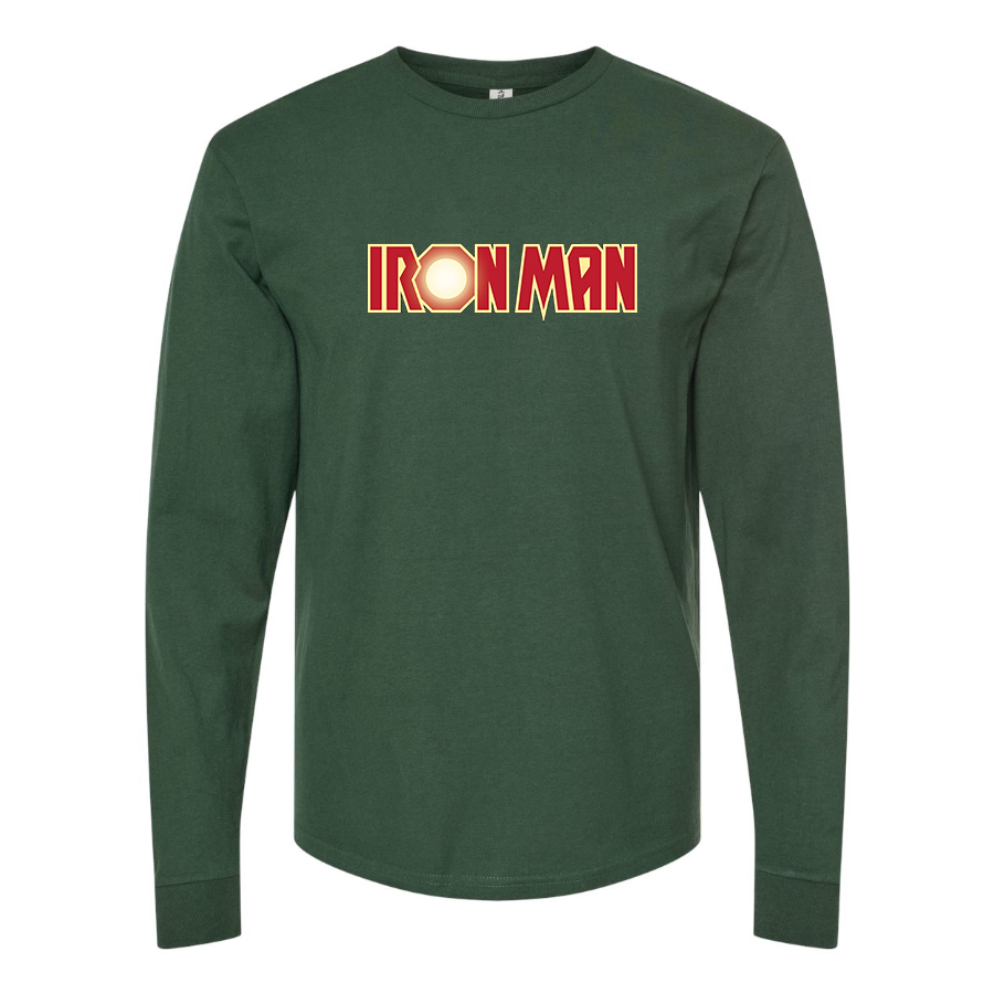 Men's Iron Man Marvel Superhero Long Sleeve T-Shirt