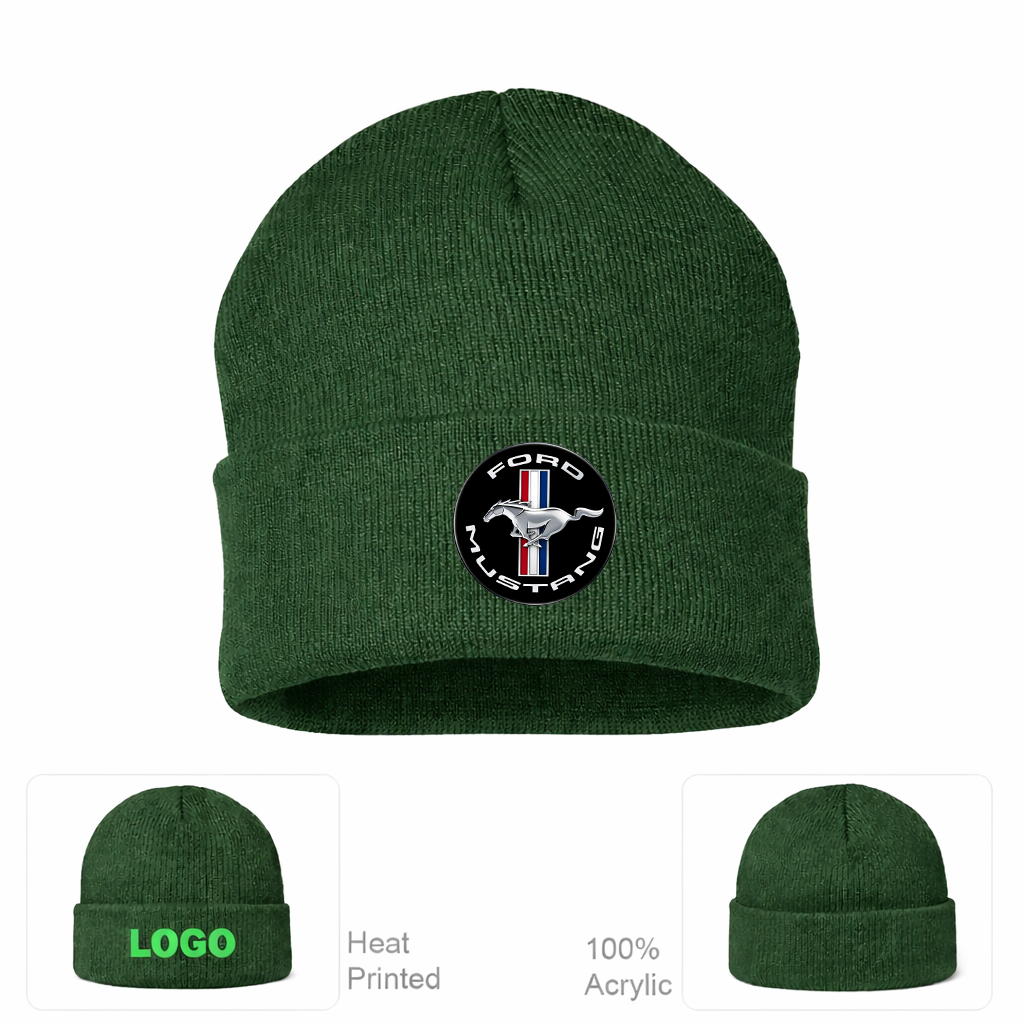 Ford Mustang Motorsport Car Beanie Hat