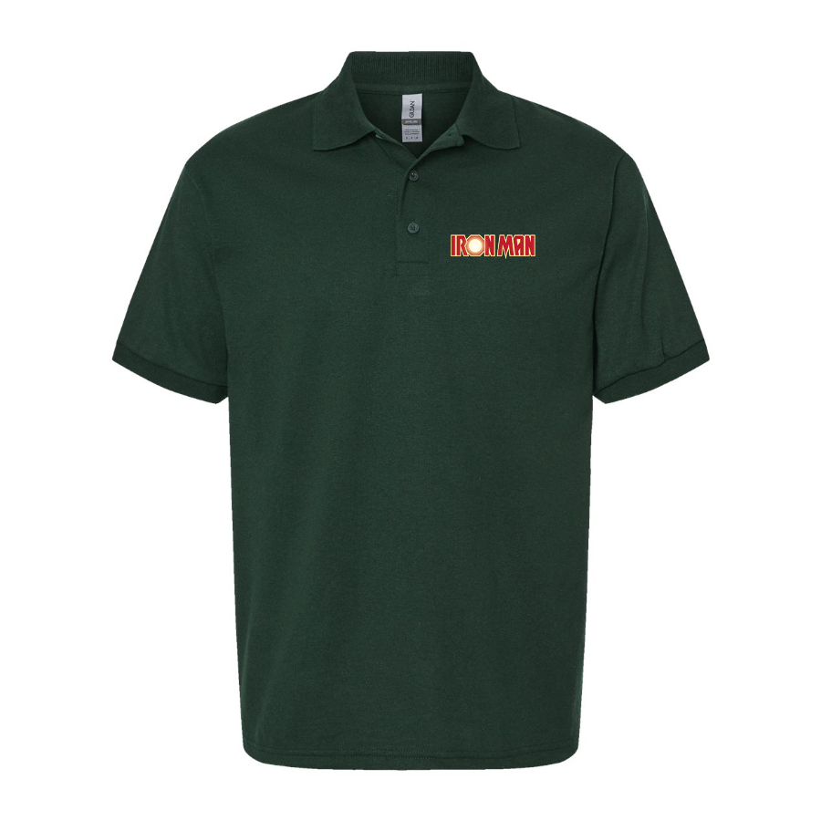 Men's Iron Man Marvel Superhero Dry Blend Polo