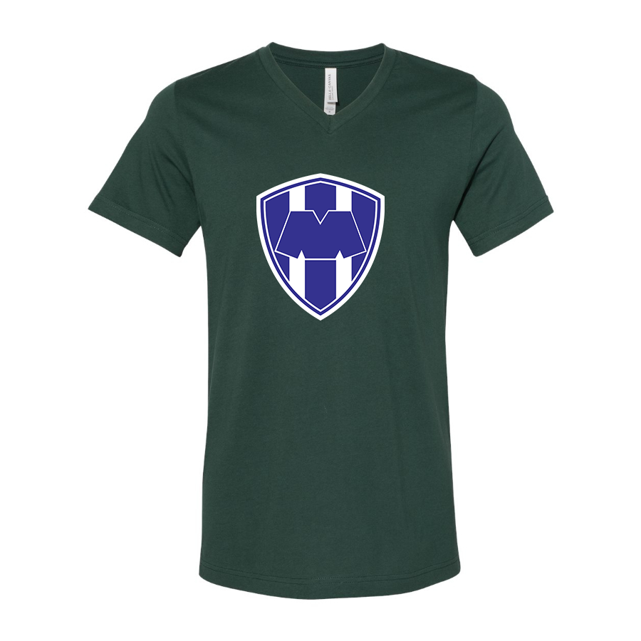 Men’s  Monterrey FC  - BELLA + CANVAS - Jersey V-Neck Tee - 3005
