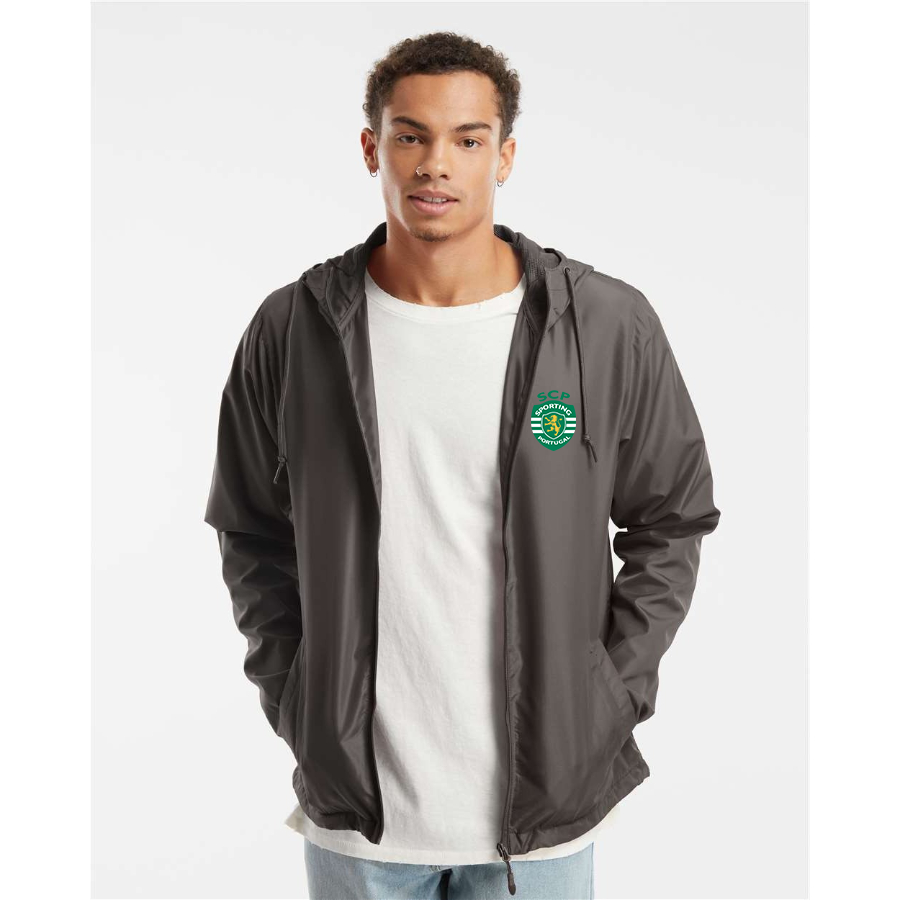Men’s Sporting CP FC - Independent Trading Co. - Lightweight Windbreaker Full-Zip Jacket - EXP54LWZ