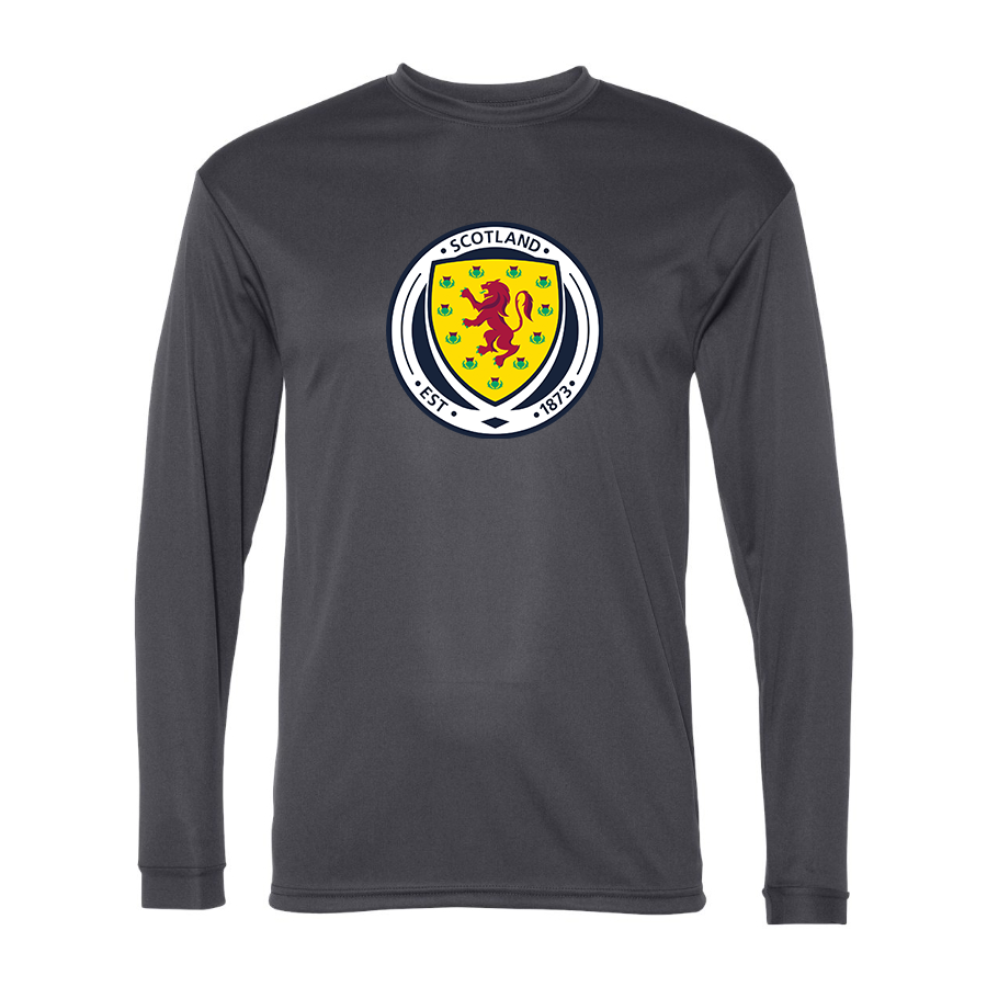 Men’s  Scotland National Soccer Team  - C2 Sport - Performance Long Sleeve T-Shirt - 5104