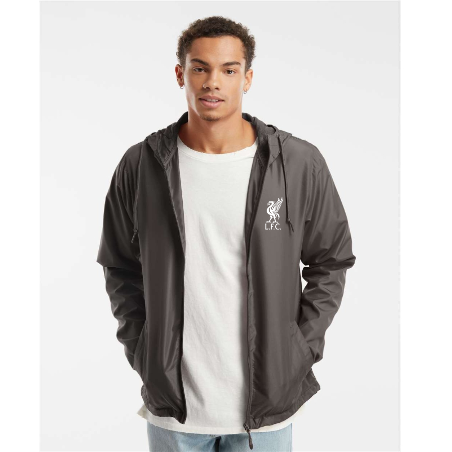 Men’s Liverpool L.F.C Soccer  - Independent Trading Co. - Lightweight Windbreaker Full-Zip Jacket - EXP54LWZ