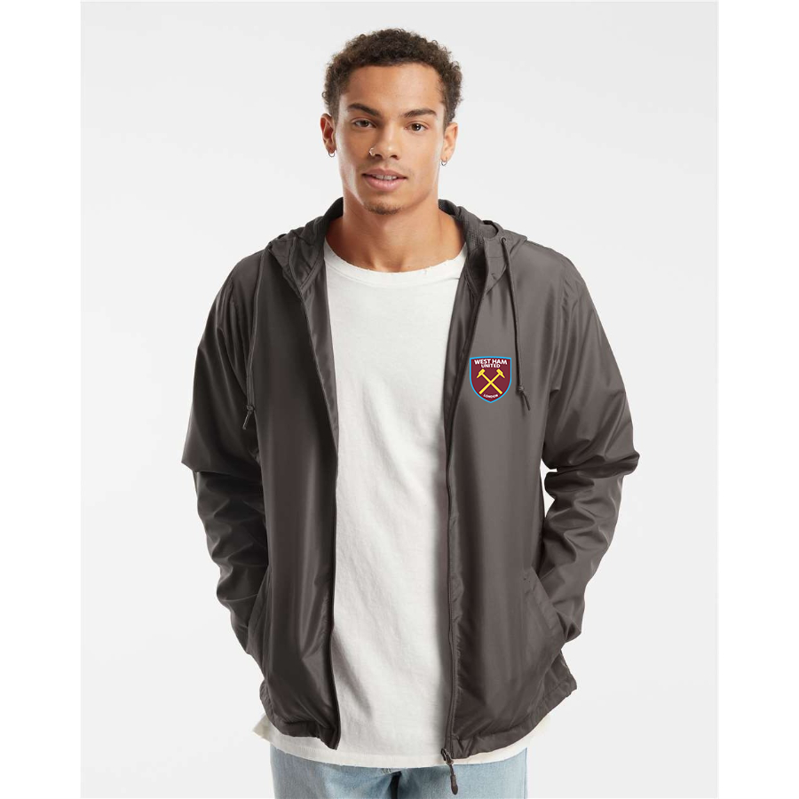 Men’s West Ham United FC - Independent Trading Co. - Lightweight Windbreaker Full-Zip Jacket - EXP54LWZ