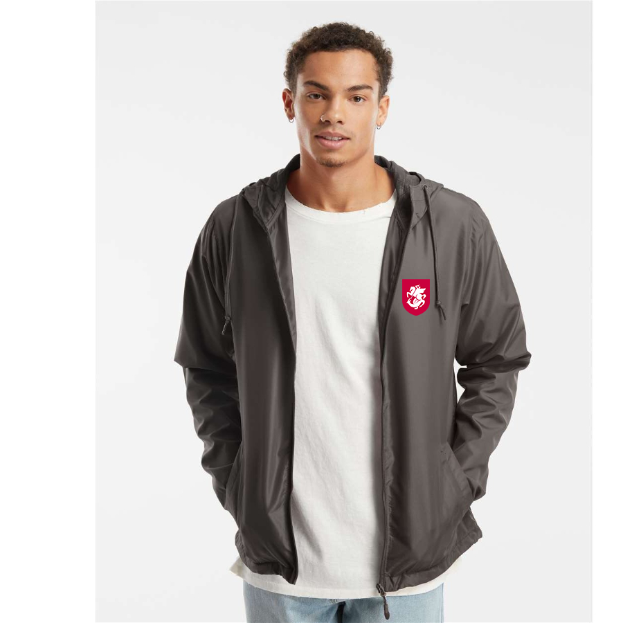 Men’s Georgia National Soccer Team - Independent Trading Co. - Lightweight Windbreaker Full-Zip Jacket - EXP54LWZ