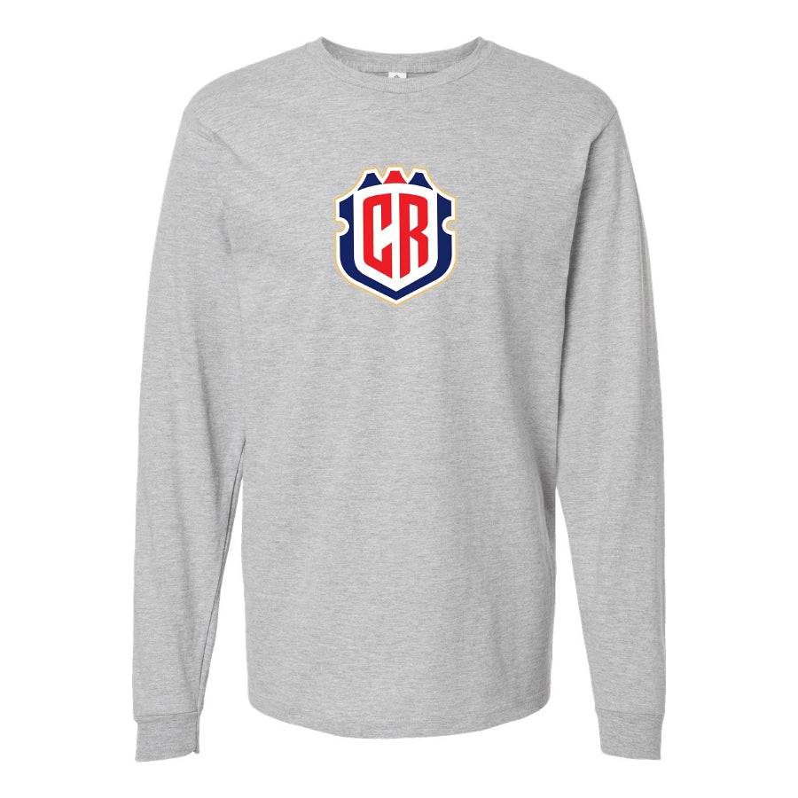 Youth Kids Costa Rica National Soccer Team Long Sleeve T-Shirt