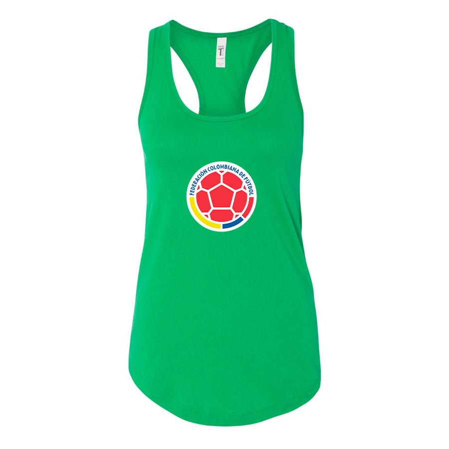 Women's Colombia National Soccer Team Racerback Tank Top