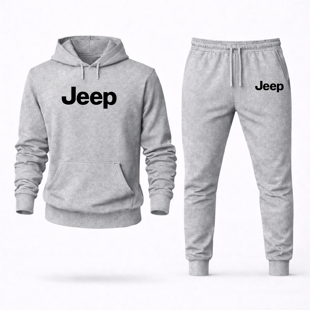 Men's Jeep Car  Hoodie Joggers Set
