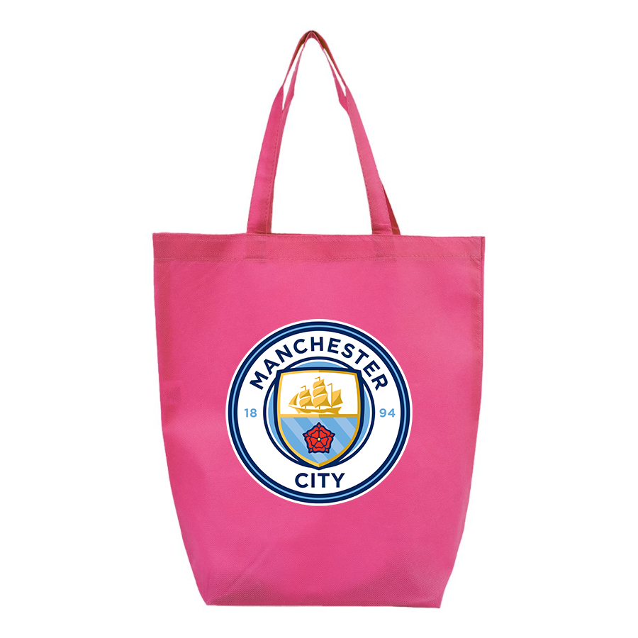 Manchester City Soccer - Q-Tees - Non-Woven Gusset Bottom Tote - Q1251