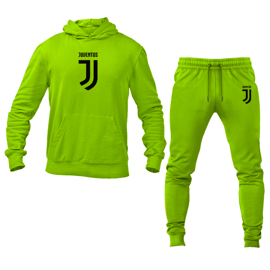 Men's Juventus Soccer Logo Hoodie Joggers Set
