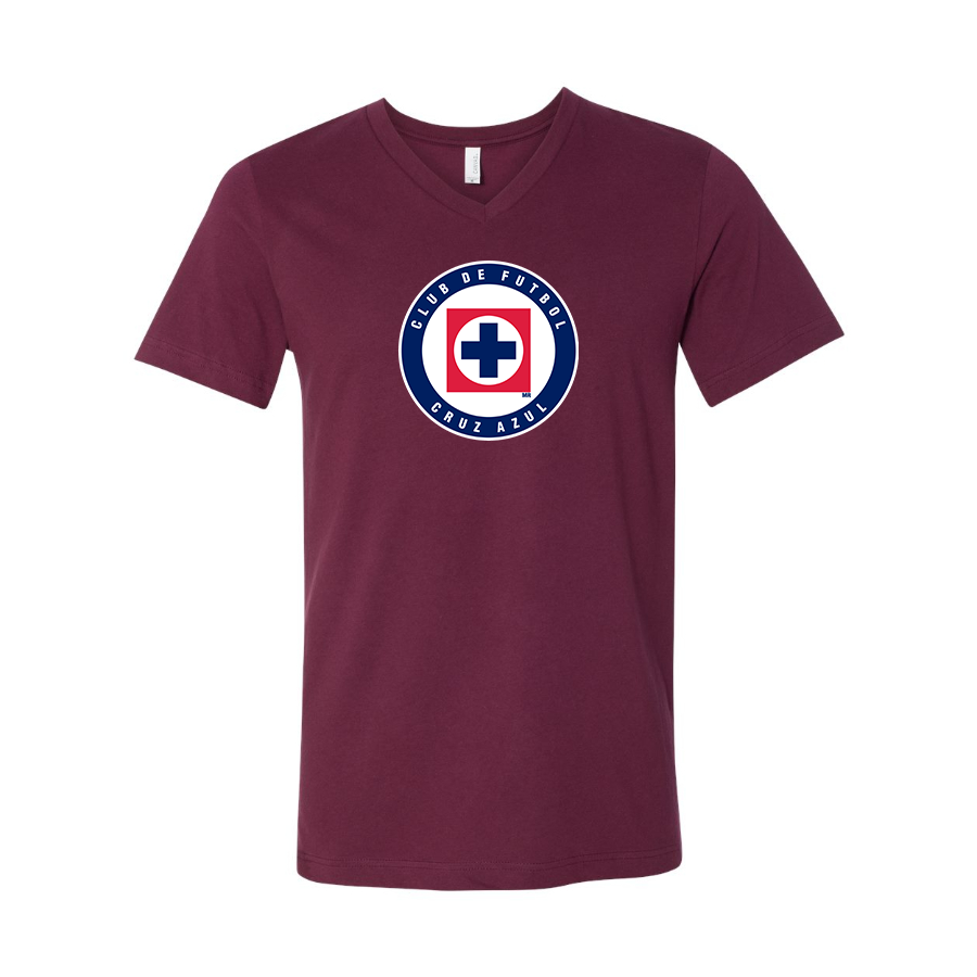 Men’s Cruz Azul Football Club - BELLA + CANVAS - Jersey V-Neck Tee - 3005
