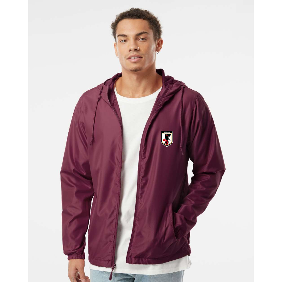 Men’s Japan National Soccer Team - Independent Trading Co. - Lightweight Windbreaker Full-Zip Jacket - EXP54LWZ