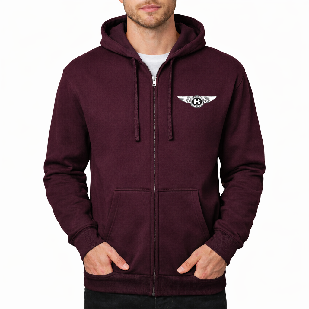 Men’s Bentley Motorsports Car Zipper Hoodie