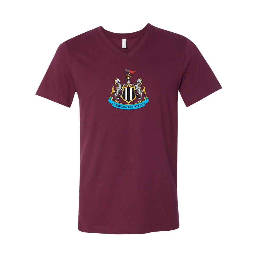 Men’s Newcastle United FC - BELLA + CANVAS - Jersey V-Neck Tee - 3005