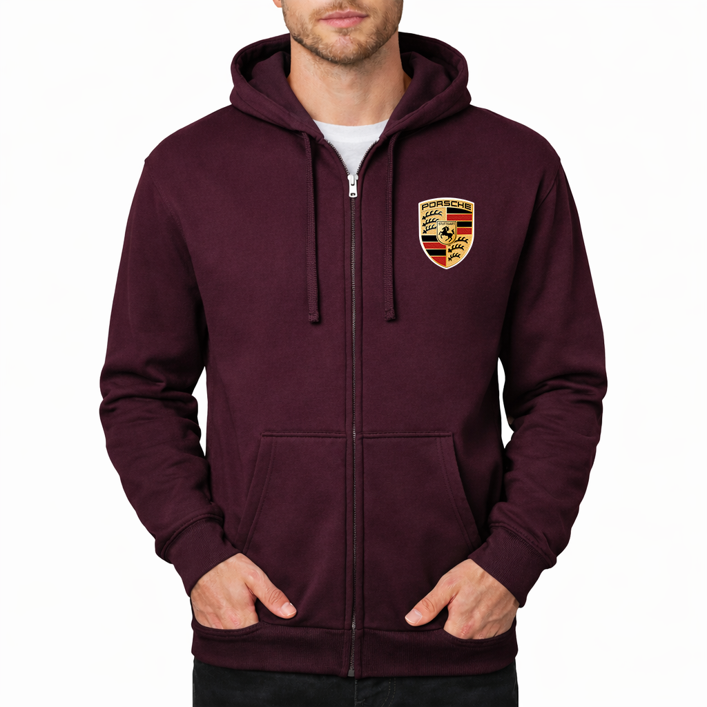 Men’s Porsche Car Zipper Hoodie