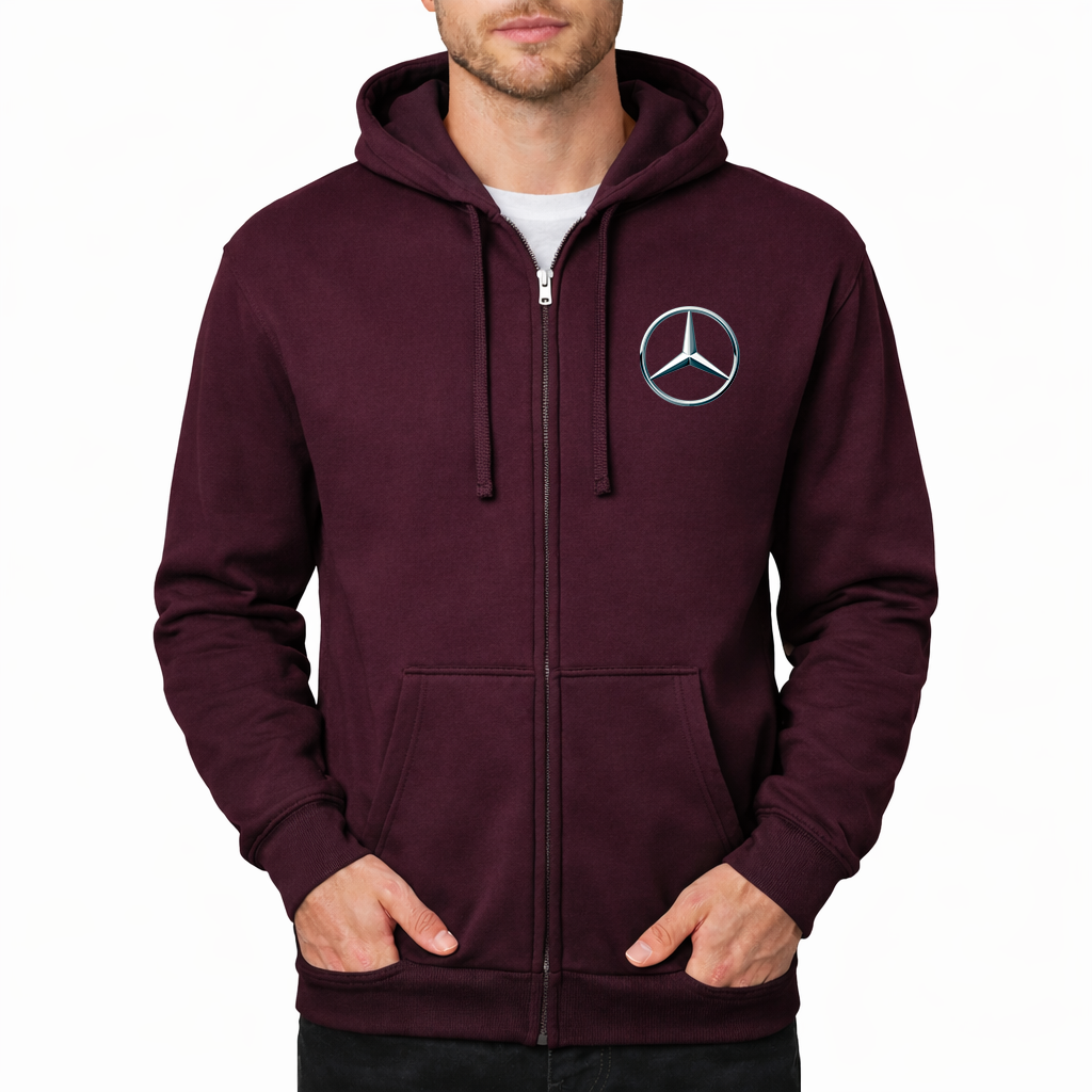 Men's Mercedes-Benz New Car Zipper Hoodie
