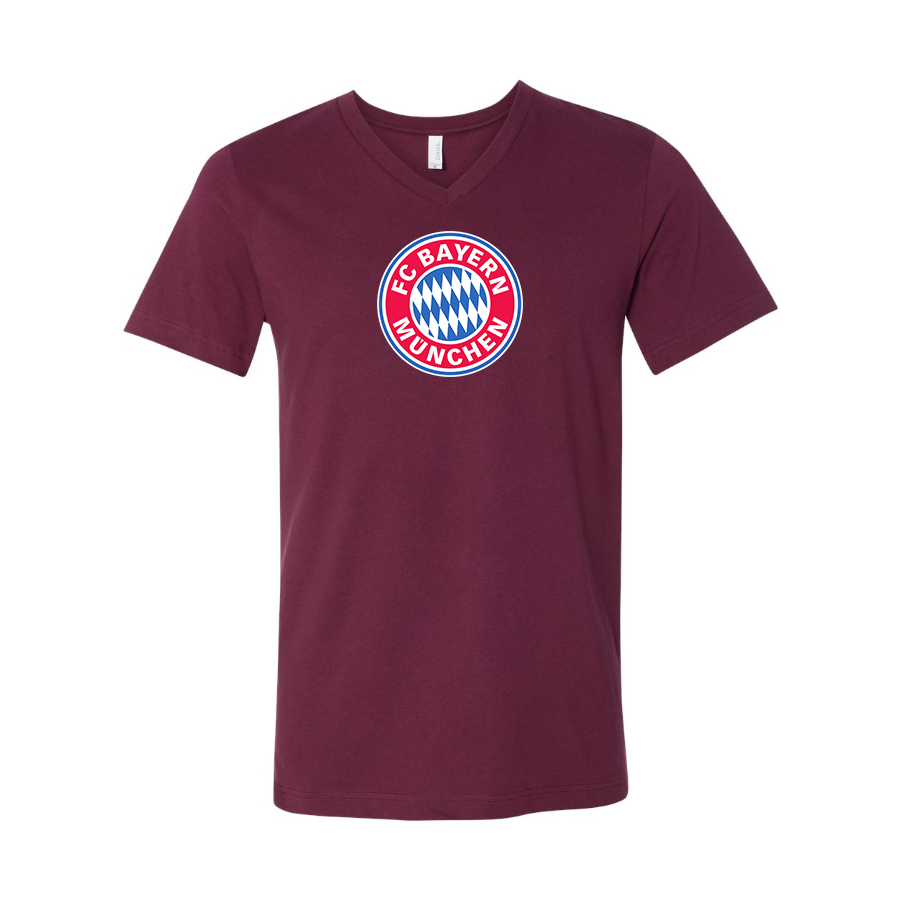 Men’s F.C. Bayern Munich Soccer - BELLA + CANVAS - Jersey V-Neck Tee - 3005