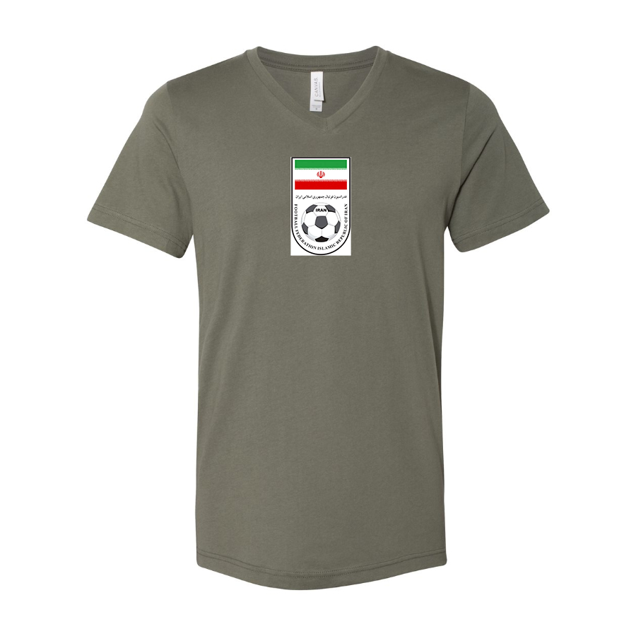 Men’s Iran National Soccer Team - BELLA + CANVAS - Jersey V-Neck Tee - 3005