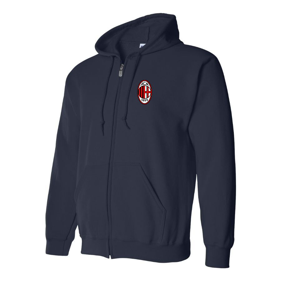 Men’s AC Milan Soccer Zipper Hoodie