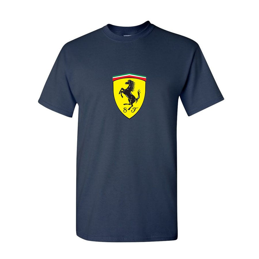 Youth Kids Ferrari Motorsport Car Cotton T-Shirt