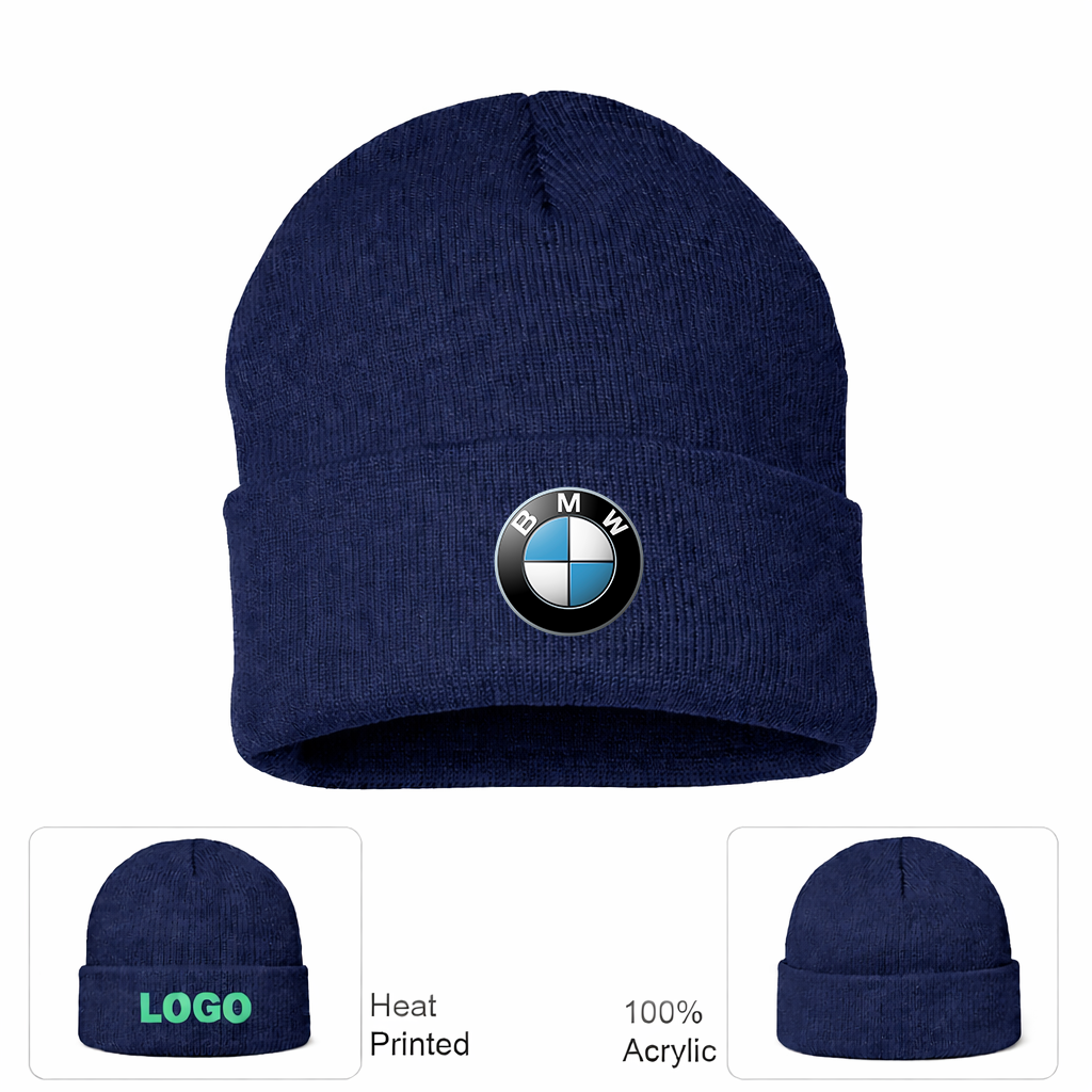 BMW Motorsports Car Cuffed Beanie Hat