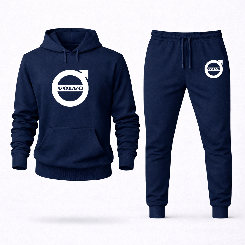 Men's Volvo Car Hoodie Joggers Set