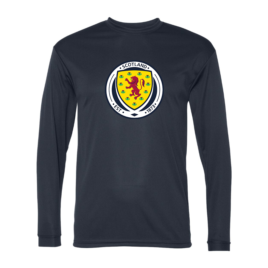 Men’s  Scotland National Soccer Team  - C2 Sport - Performance Long Sleeve T-Shirt - 5104